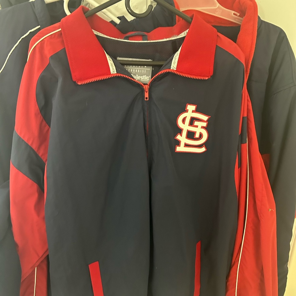 St. Louis cardinals Men's Navy and Red Lightweight Jacket